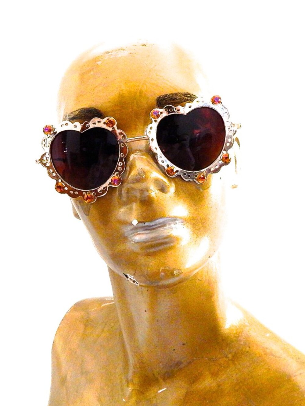 GASOLINE GLAMOUR LOVELACE HAVANA HEART GLASSES 💗💗💗